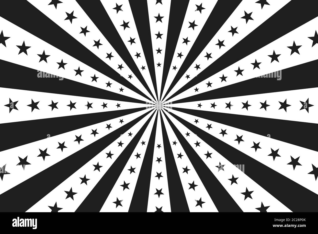 circus vintage background, vector black and white circus retro poster with  stars, cartoon carnival wallpaper, starburst comic pattern Stock Vector  Image & Art - Alamy