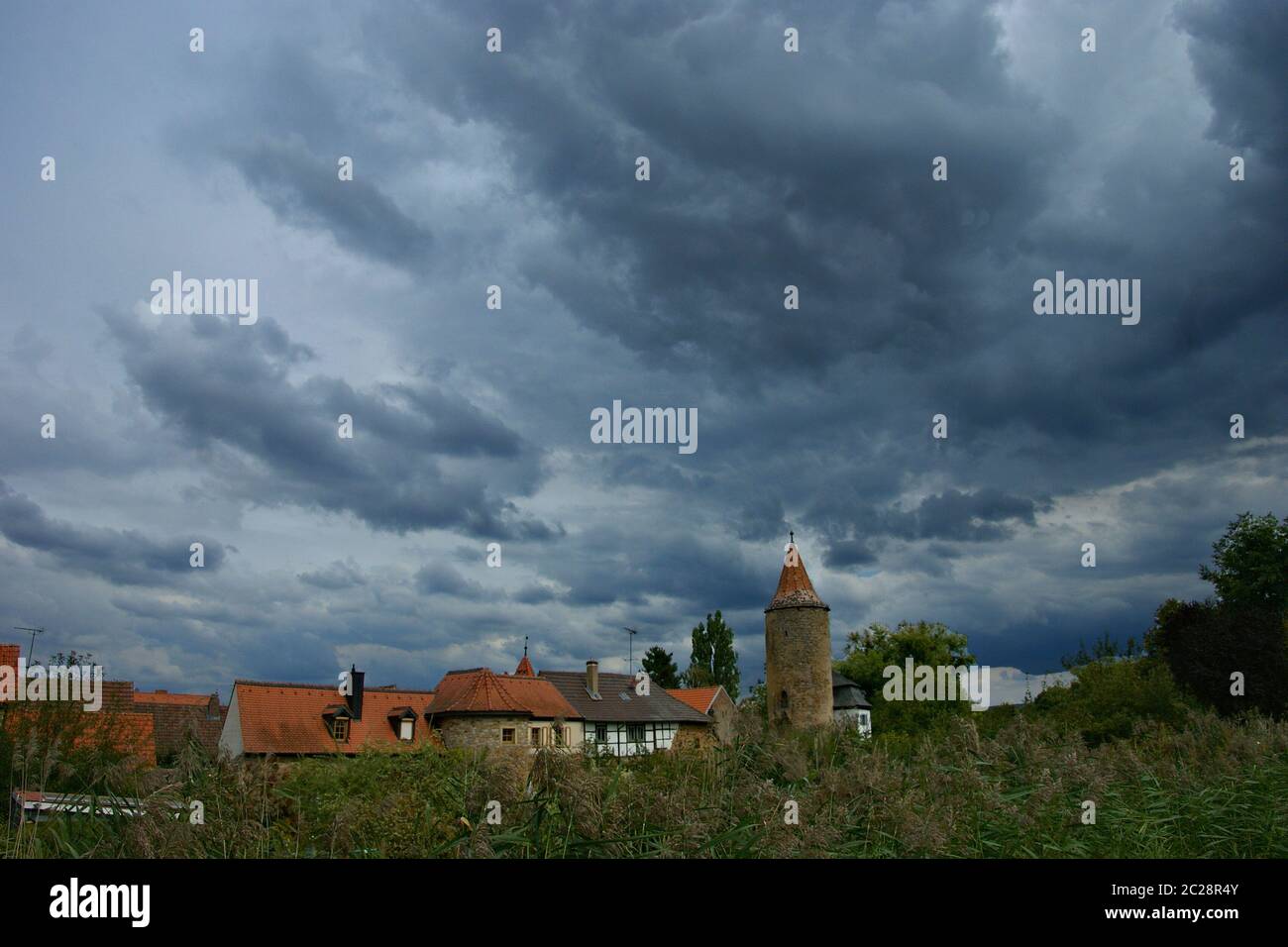Dunkle Wolken Stock Photo