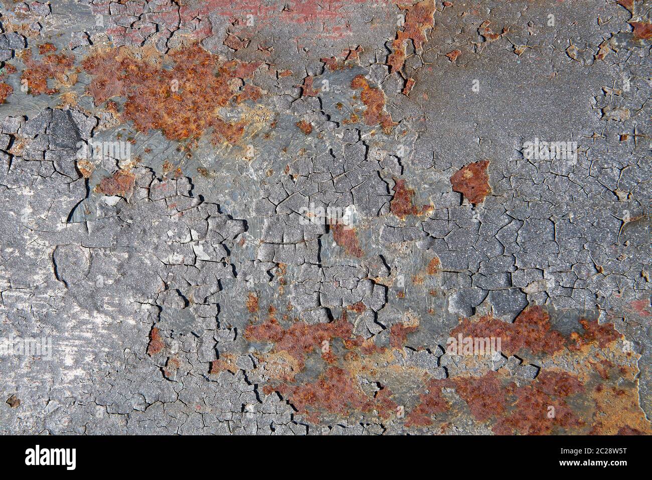 rusty surface of an old bridge pier Stock Photo