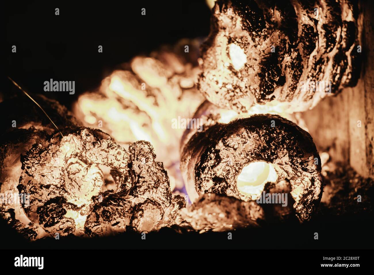 Blaze fire flame in oven, orange and black Stock Photo Alamy