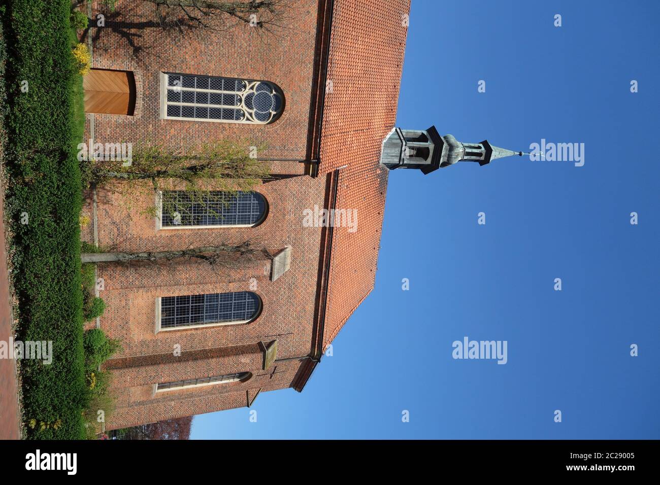 Monastery Church of St. Joseph on Franziskanerplatz in Vechta Stock Photo
