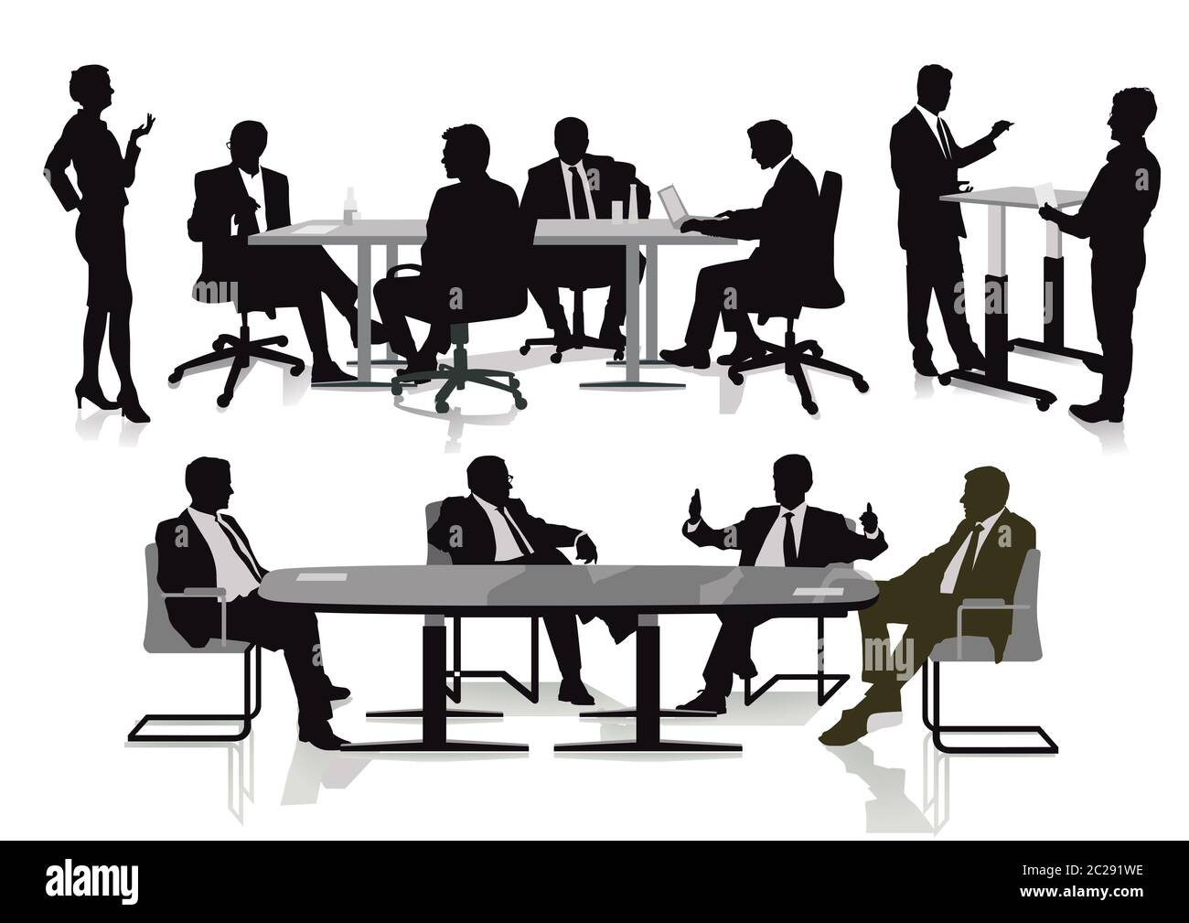 Teamwork of business people Stock Photo