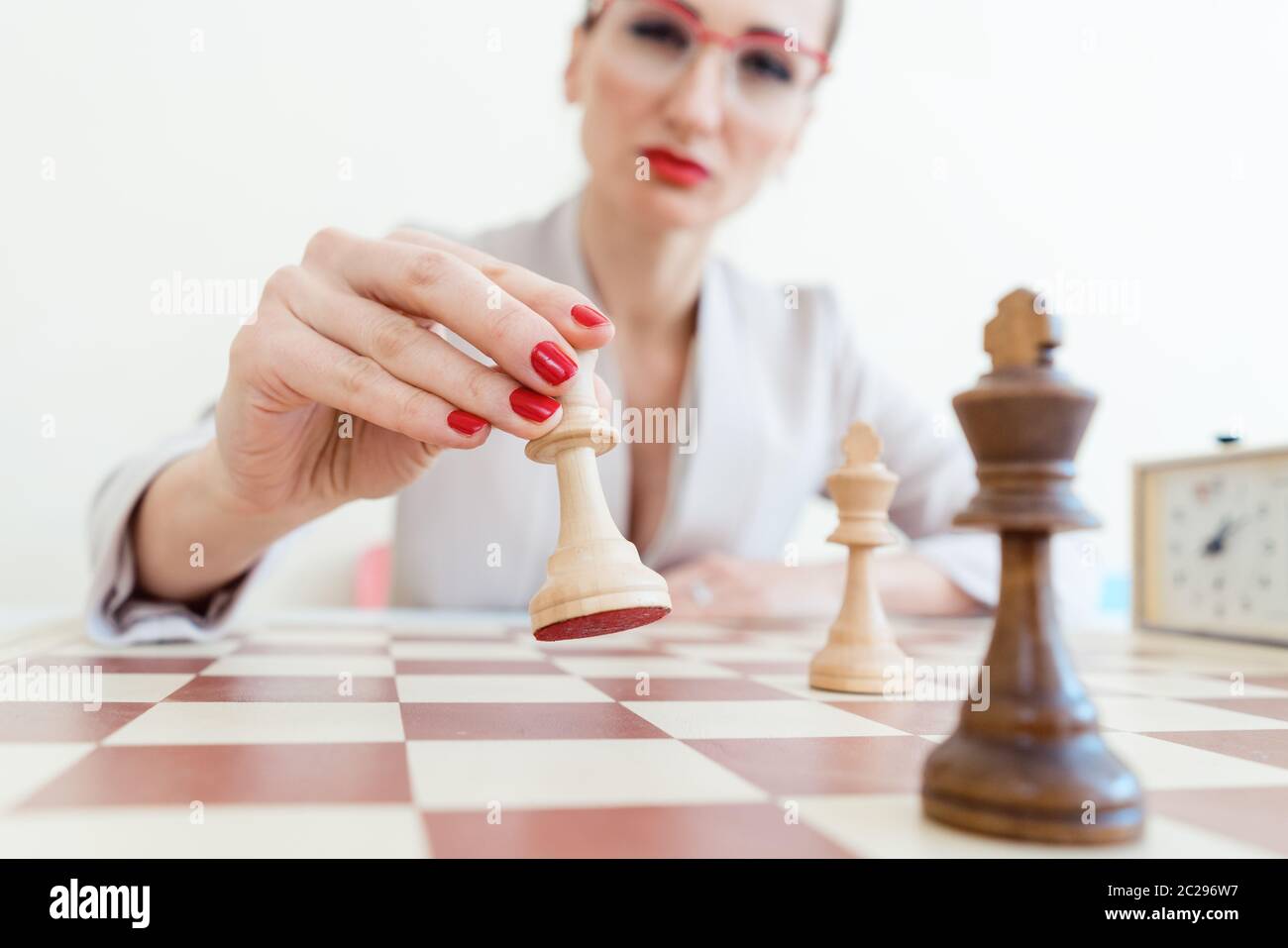 Making A Move Chess Hand making chess move hi-res stock photography and images - Alamy