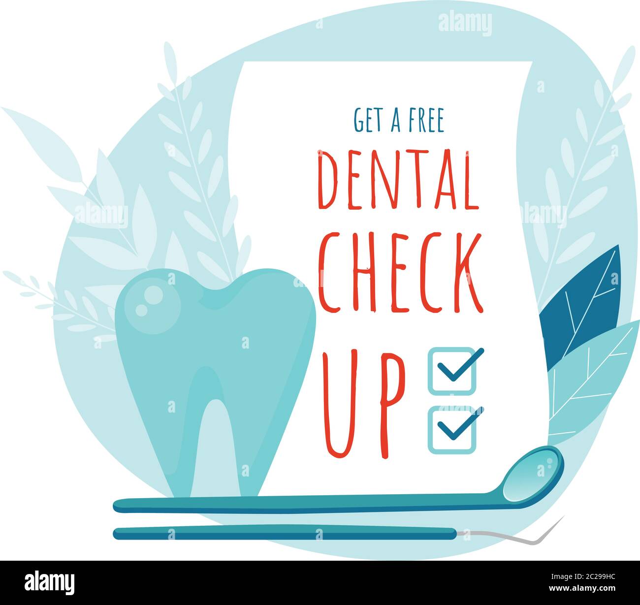 Dental check up. Healthy tooth. Oral dental hygiene. Dental care Tooth