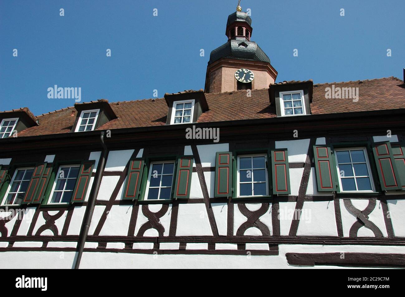 frame house Rheinzabern Stock Photo