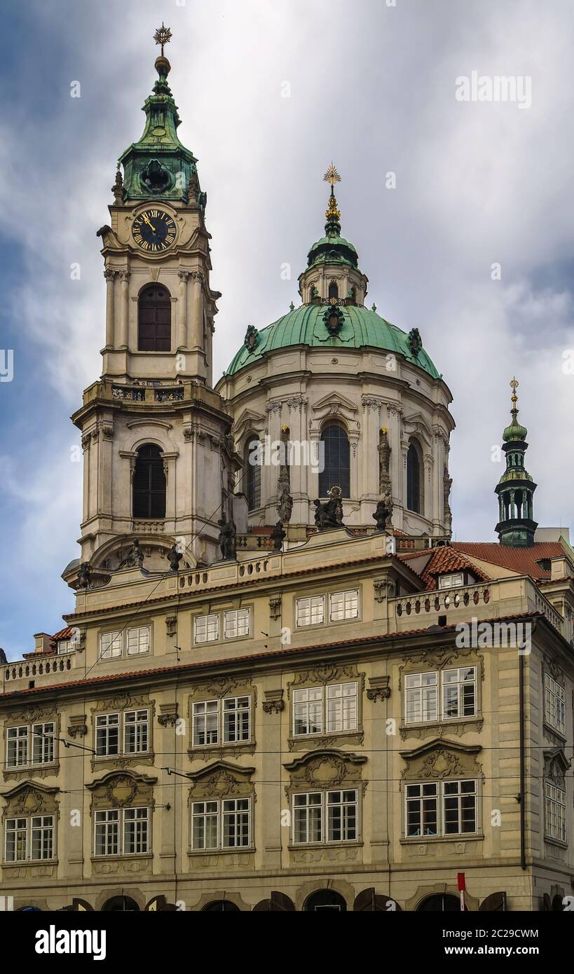 church of St Nicholas, Prague Stock Photo