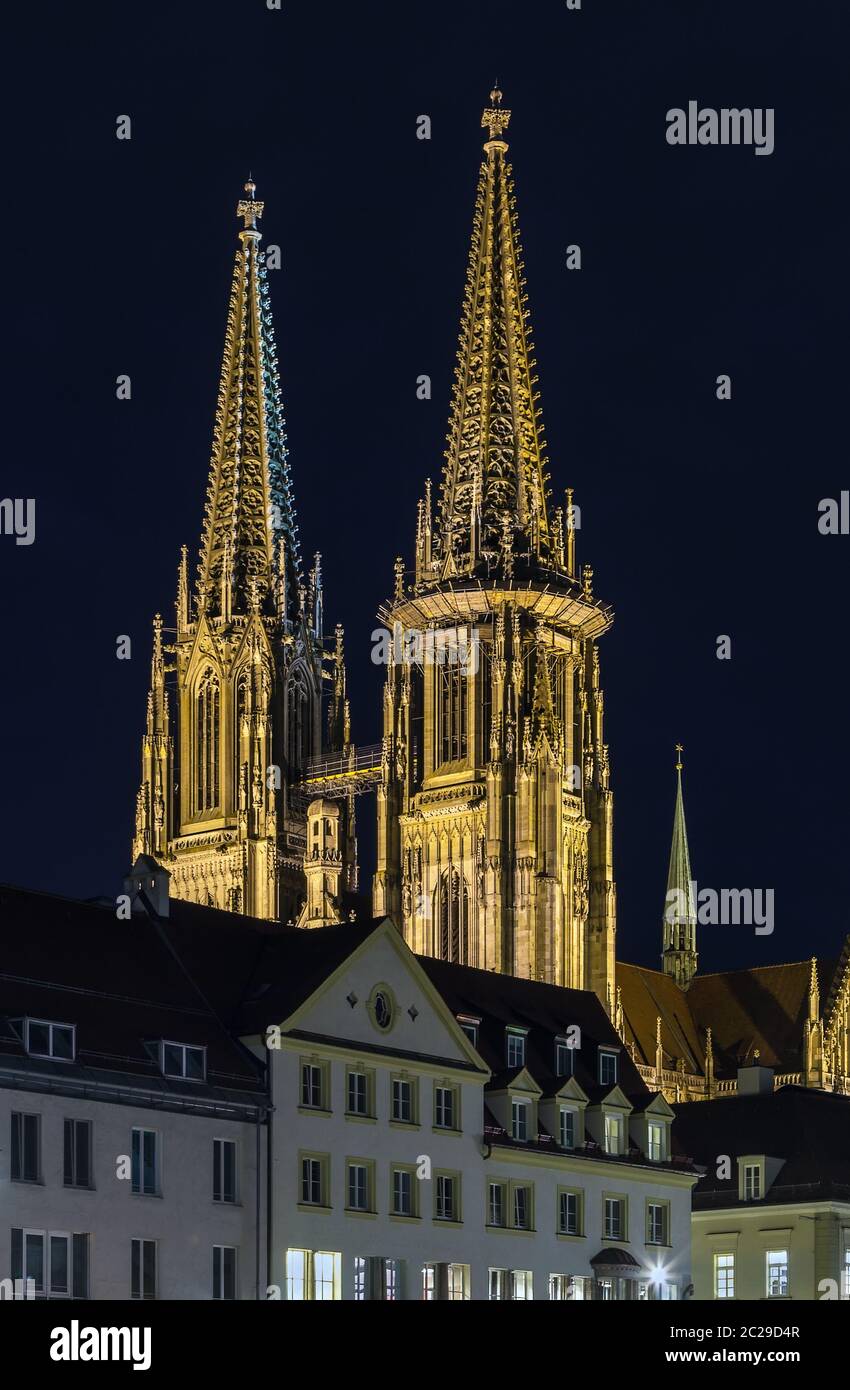 St. Peter's Cathedral, Regensburg, Germany Stock Photo - Alamy