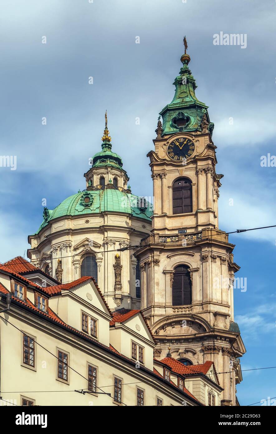 church of St Nicholas, Prague Stock Photo