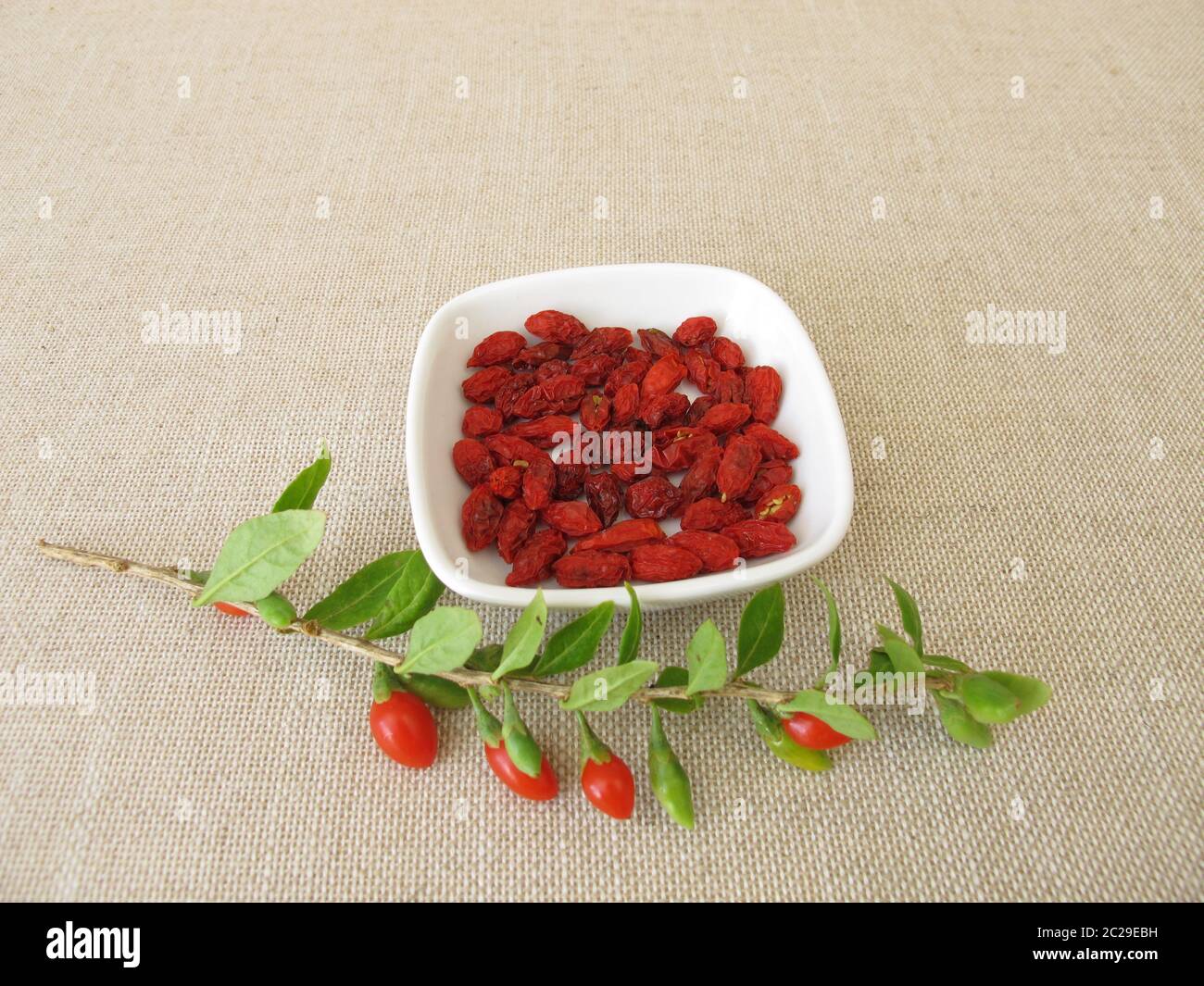 Dried goji berries, wolfberry Stock Photo