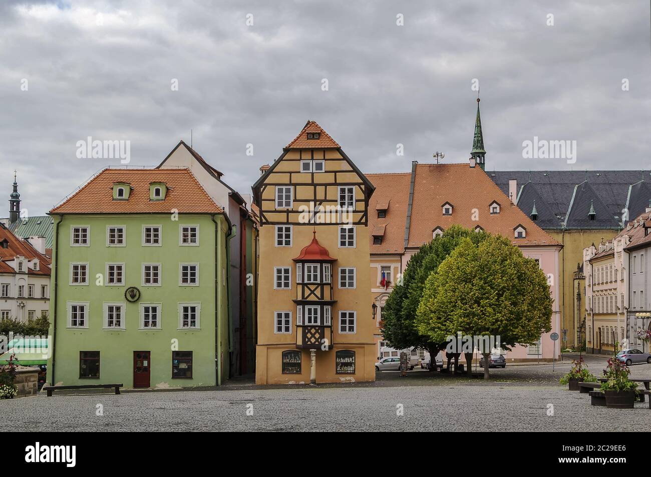 houses known as Spalicek, Czech republic Stock Photo