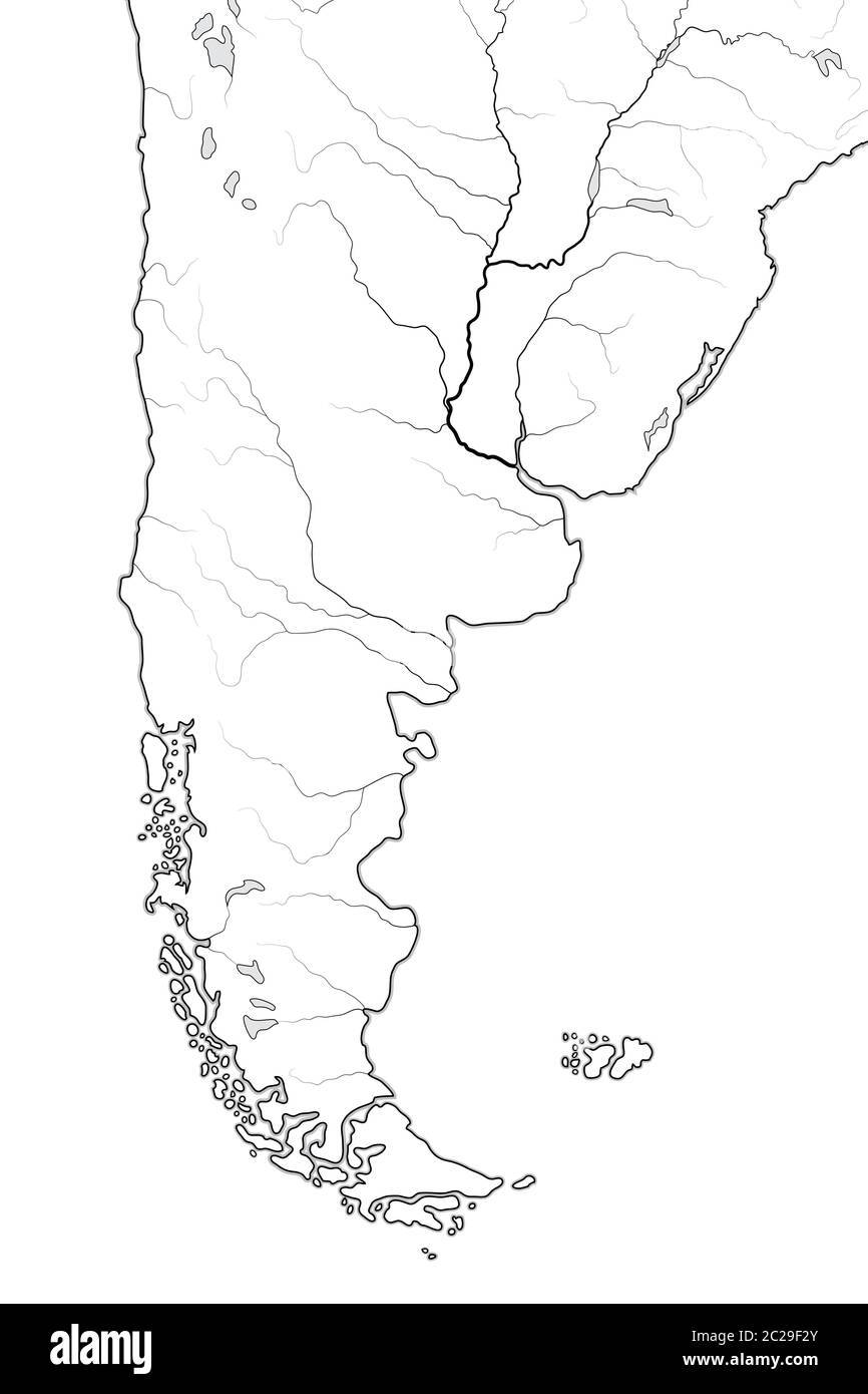 patagonian desert map