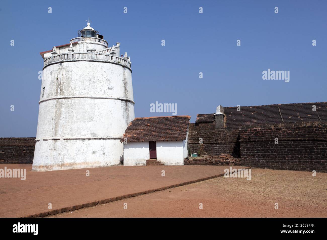India. Goa. Aguada fort. Stock Photo