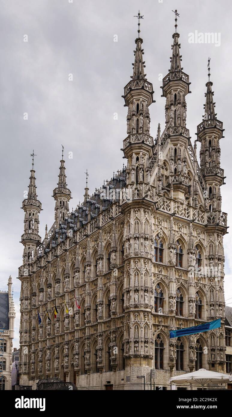 Leuven Town Hall, Belgium Stock Photo