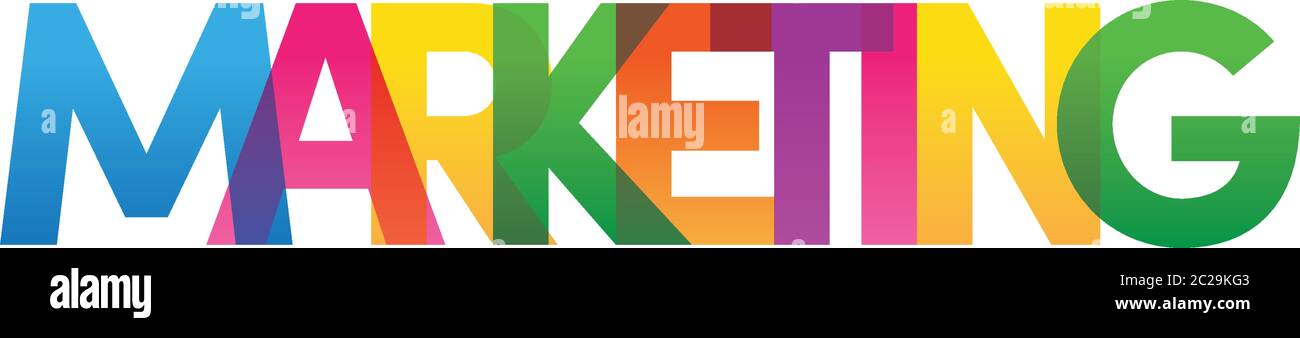 Colored rainbow text. Vector banner. Corporate concept. Gradient Text. Transparency Letters Stock Vector
