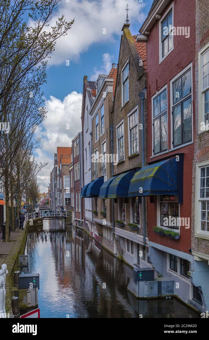 canal in Delft, Netherlands Stock Photo Alamy