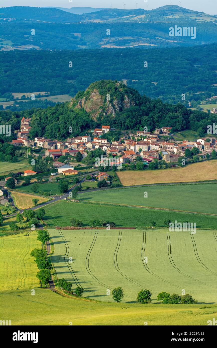 Vodable village. Puy de Dome. Auvergne-Rhone-Alpes . France Stock Photo