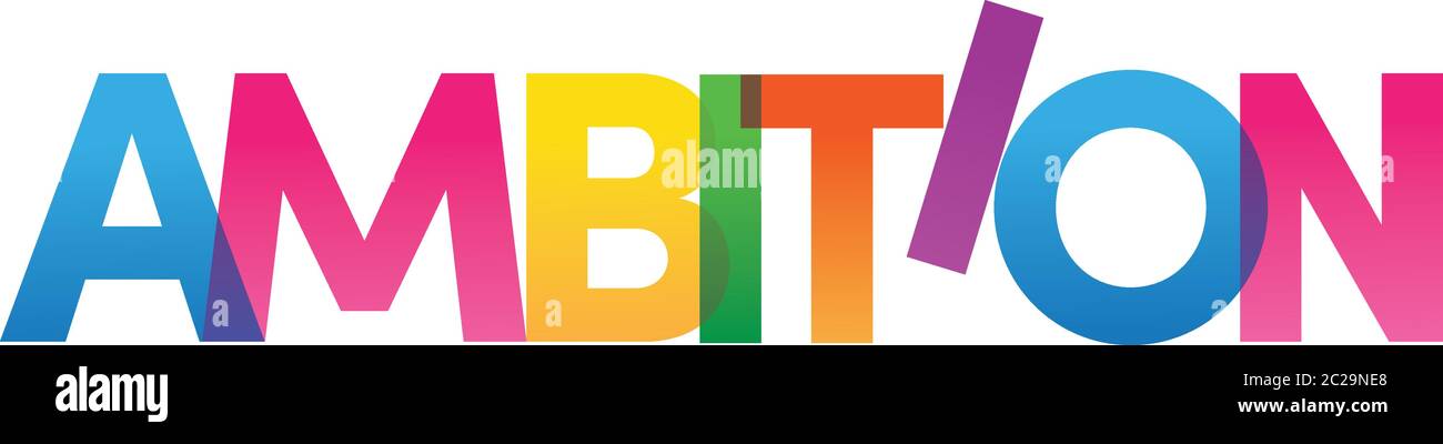 Colored rainbow text. Vector banner. Corporate concept. Gradient Text. Transparency Letters Stock Vector