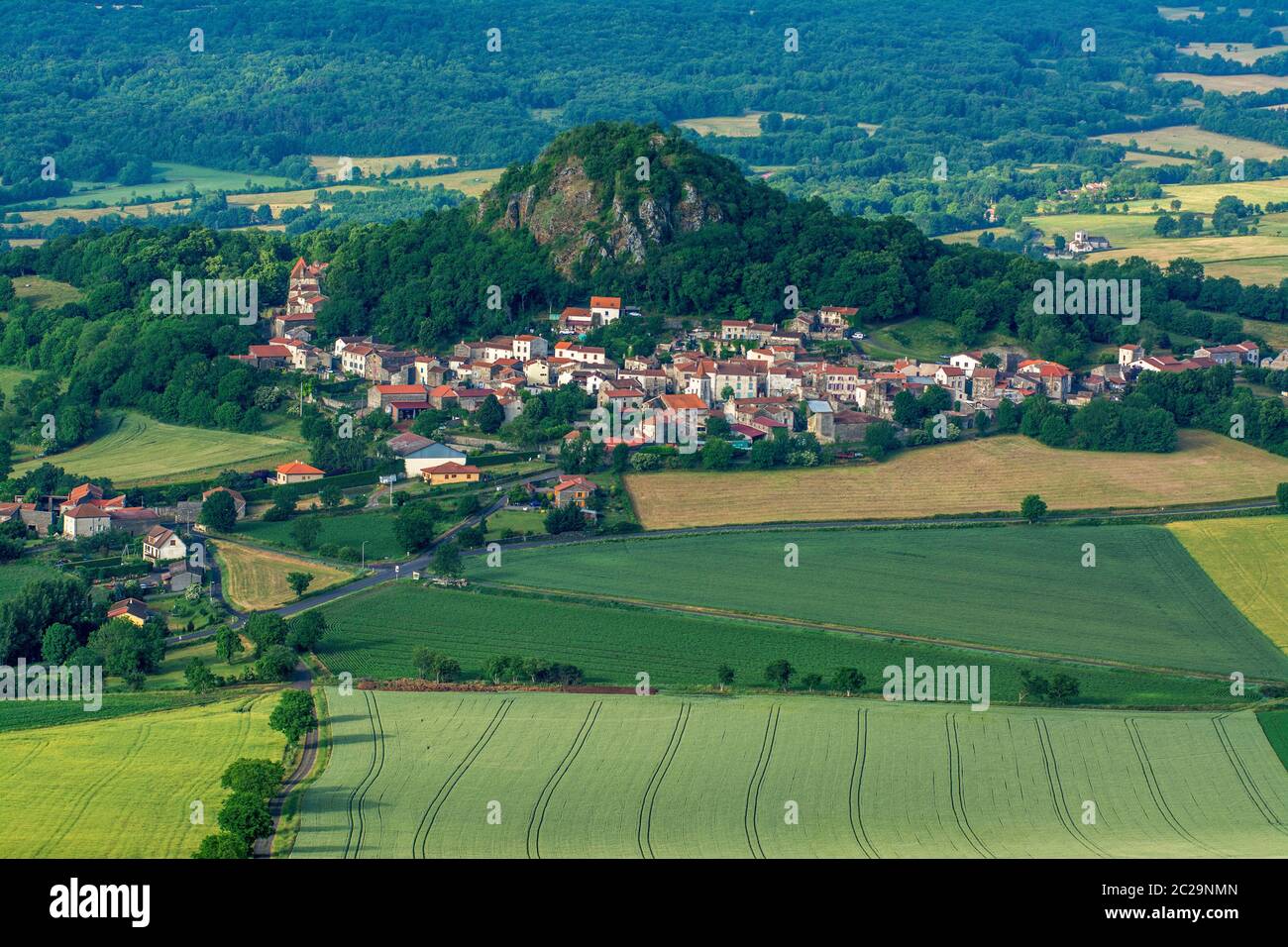Vodable village. Puy de Dome. Auvergne-Rhone-Alpes . France Stock Photo