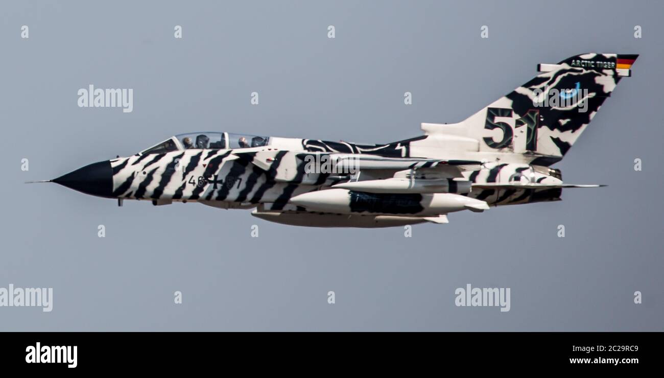 Arctic Tiger Tornado 51 squadron Stock Photo