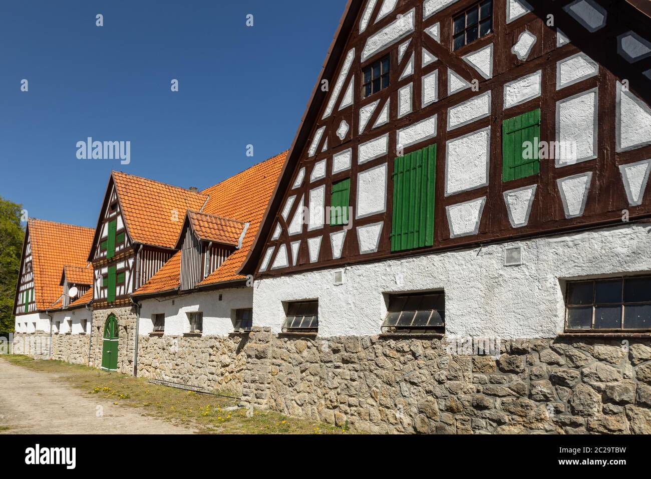 The stud Altefeld in Hesse Stock Photo
