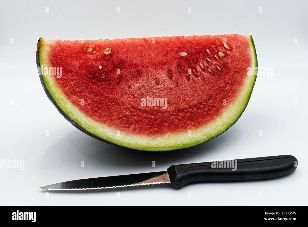 Fresh watermelon isolated on white background Stock Photo