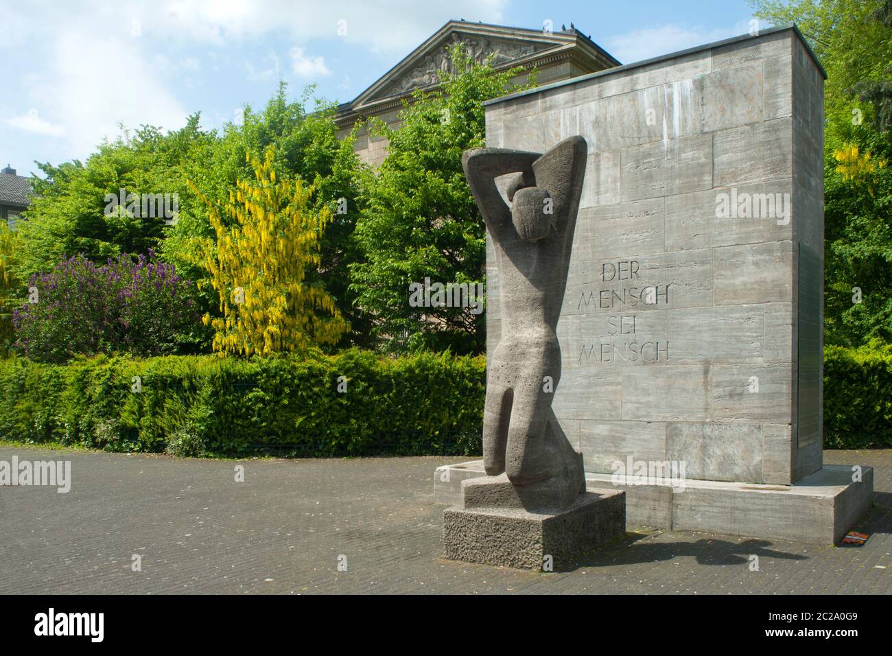 Deutschland, Nordrhein-Westfalen, Wuppertal-Elberfeld, Deweerthscher Garten, Mahnmal für die Opfer des Nationalsozialismus. Stock Photo