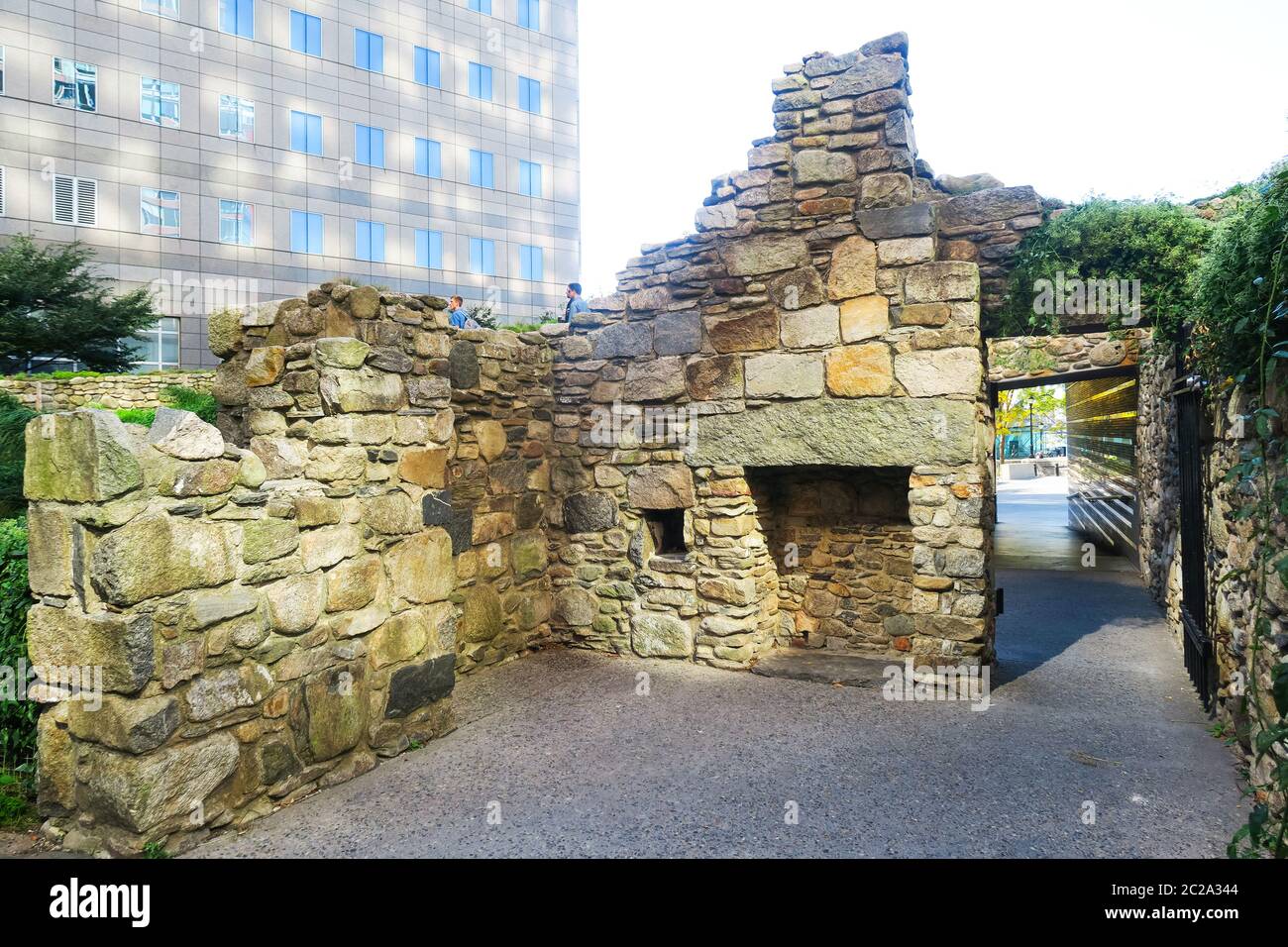 The Irish Hunger Memorial in New York. Stock Photo