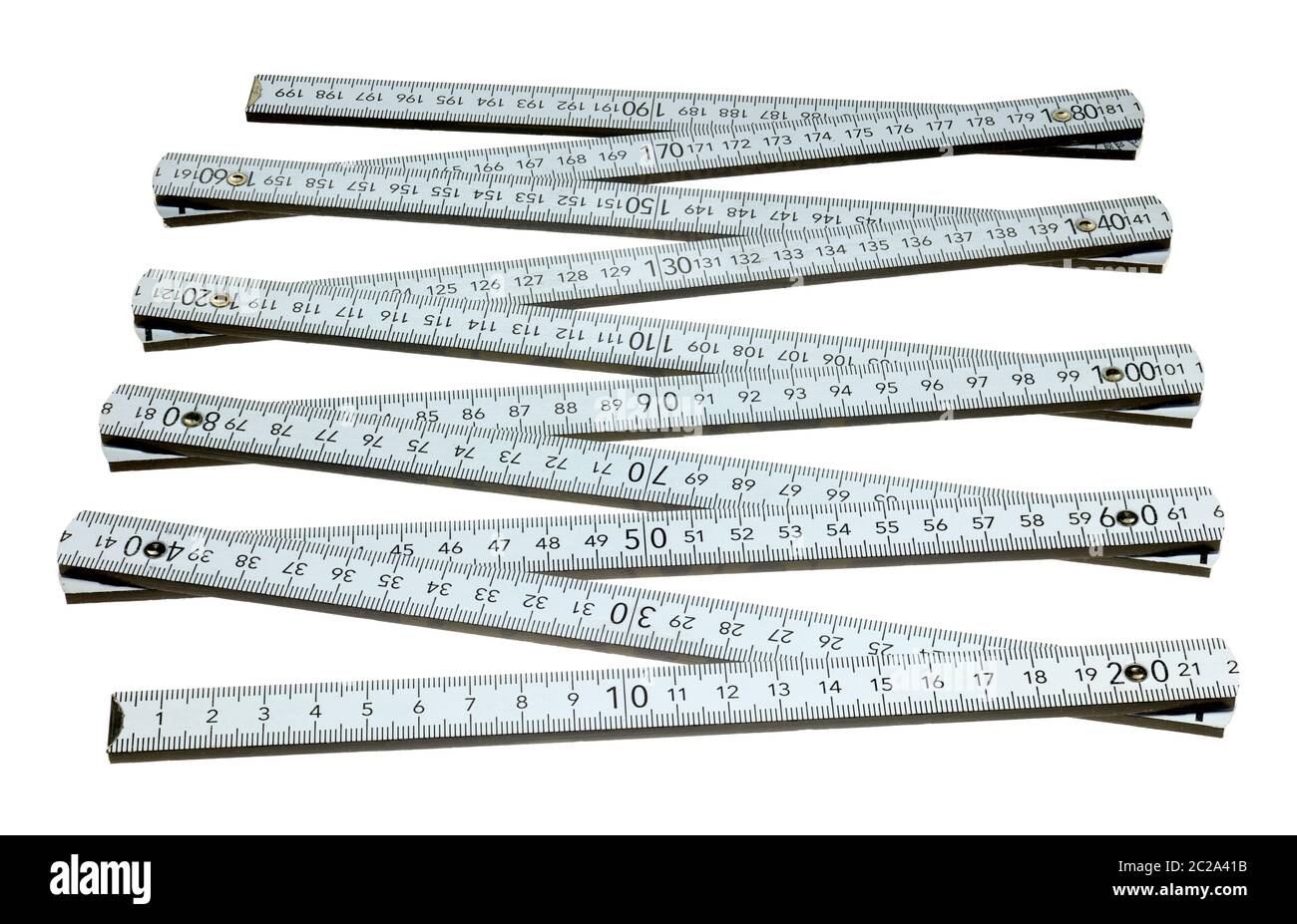 Folding meter stick Cut Out Stock Images & Pictures Alamy