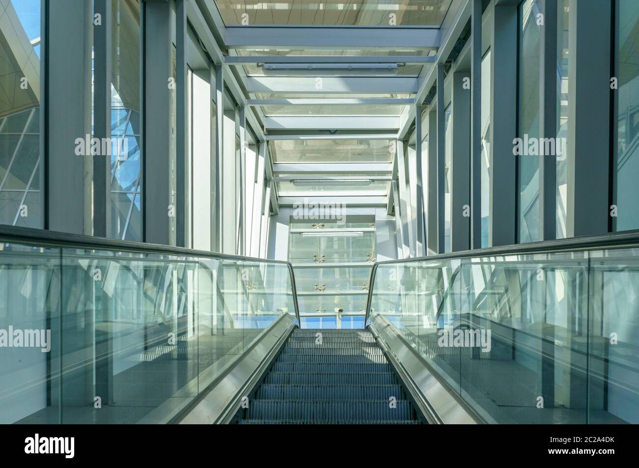 empty corridor in the modern office building Stock Photo