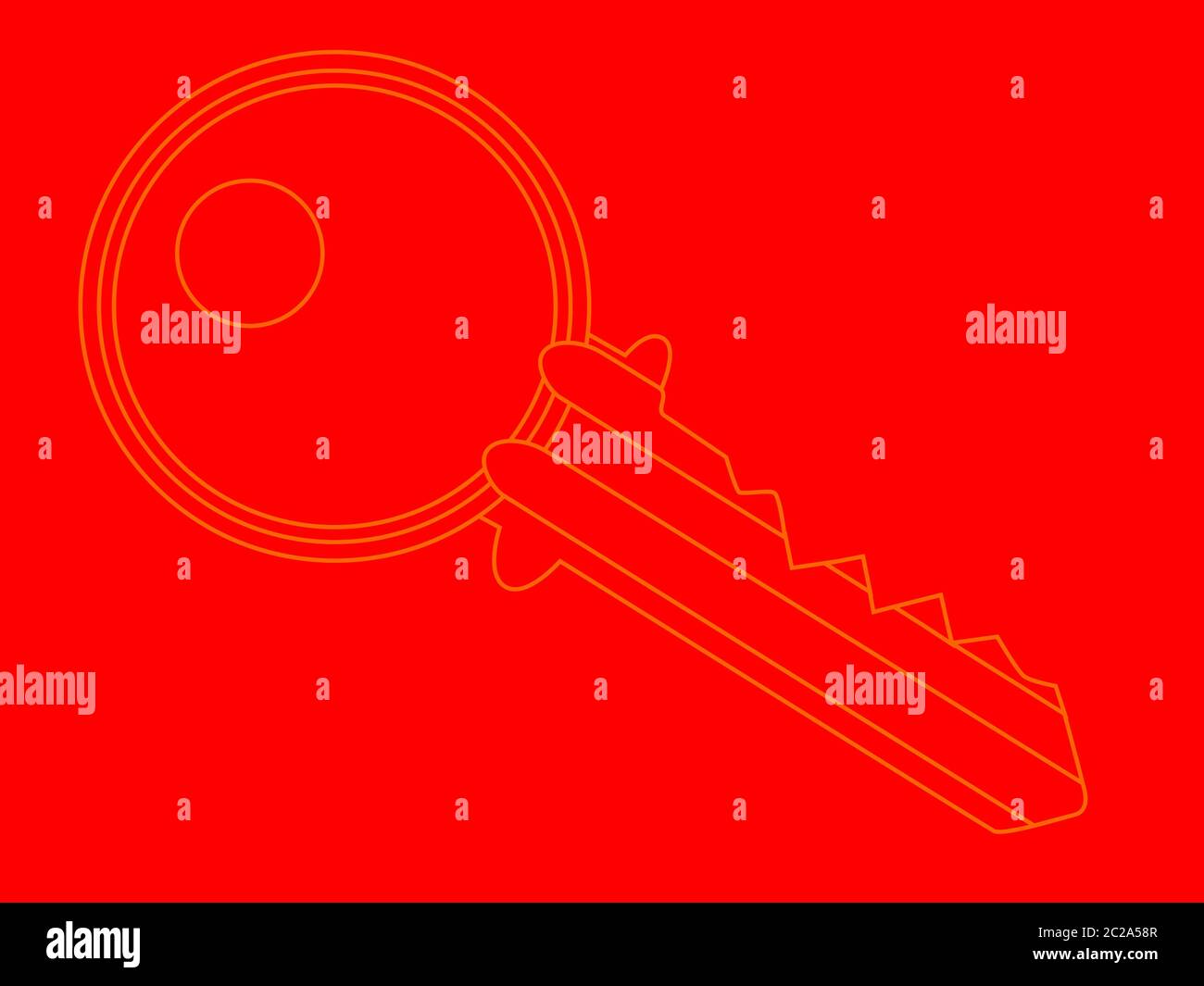 A red latchkey background drawing Stock Photo Alamy