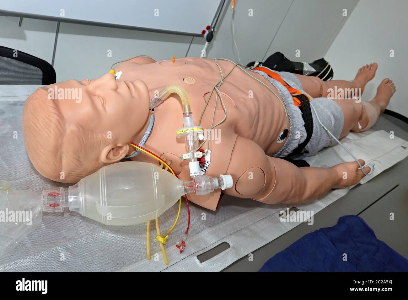 Dummy for first aid training Stock Photo