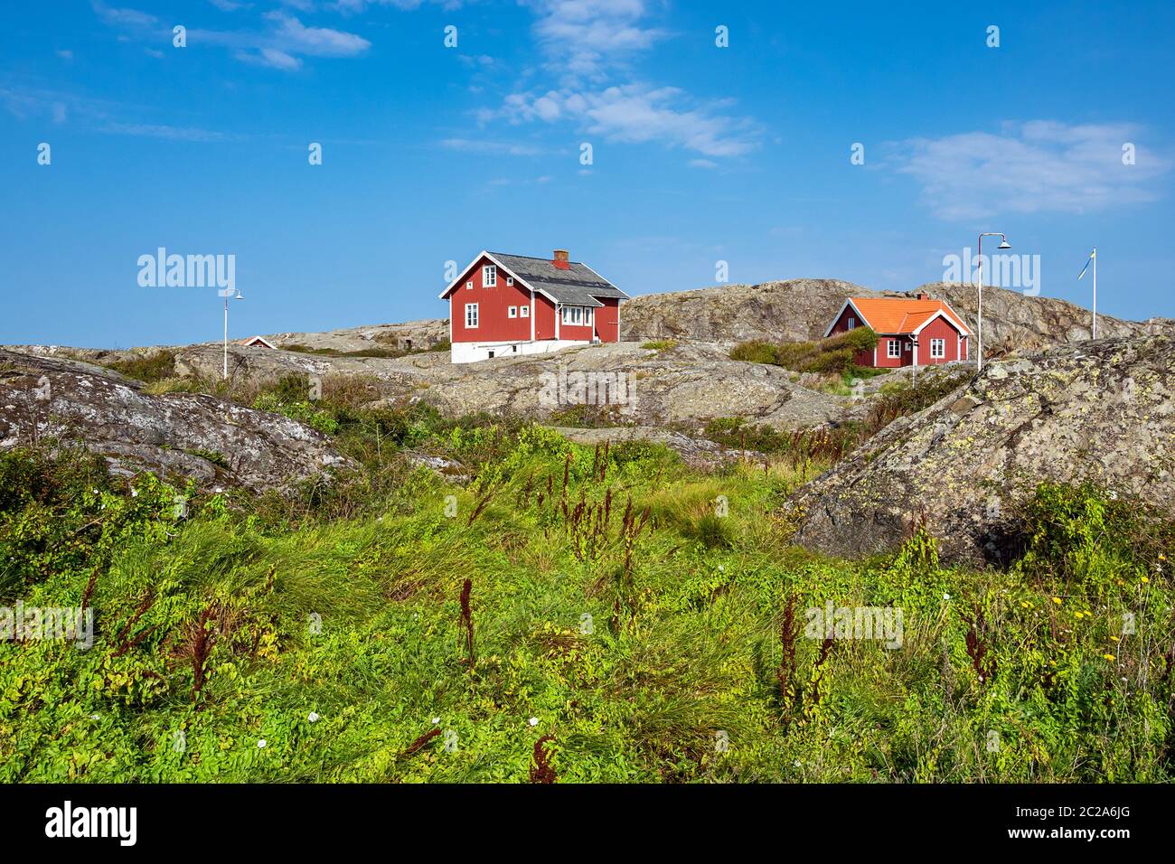 View to the Weather Islands near Fjaellbacka in Sweden. Stock Photo