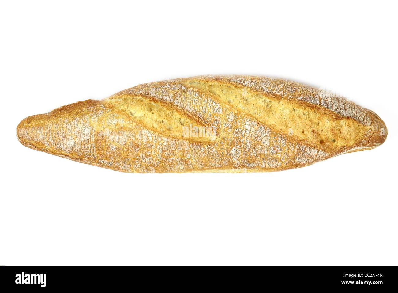 French bread sticks on a white background Stock Photo Alamy