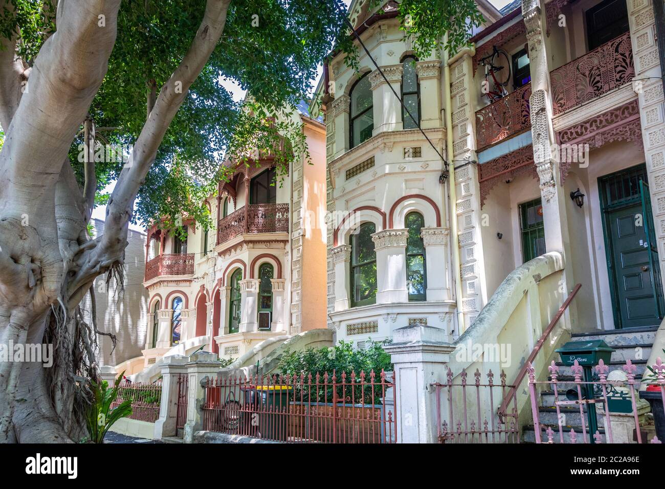 a typical terrace house in Sydney Australia Stock Photo Alamy