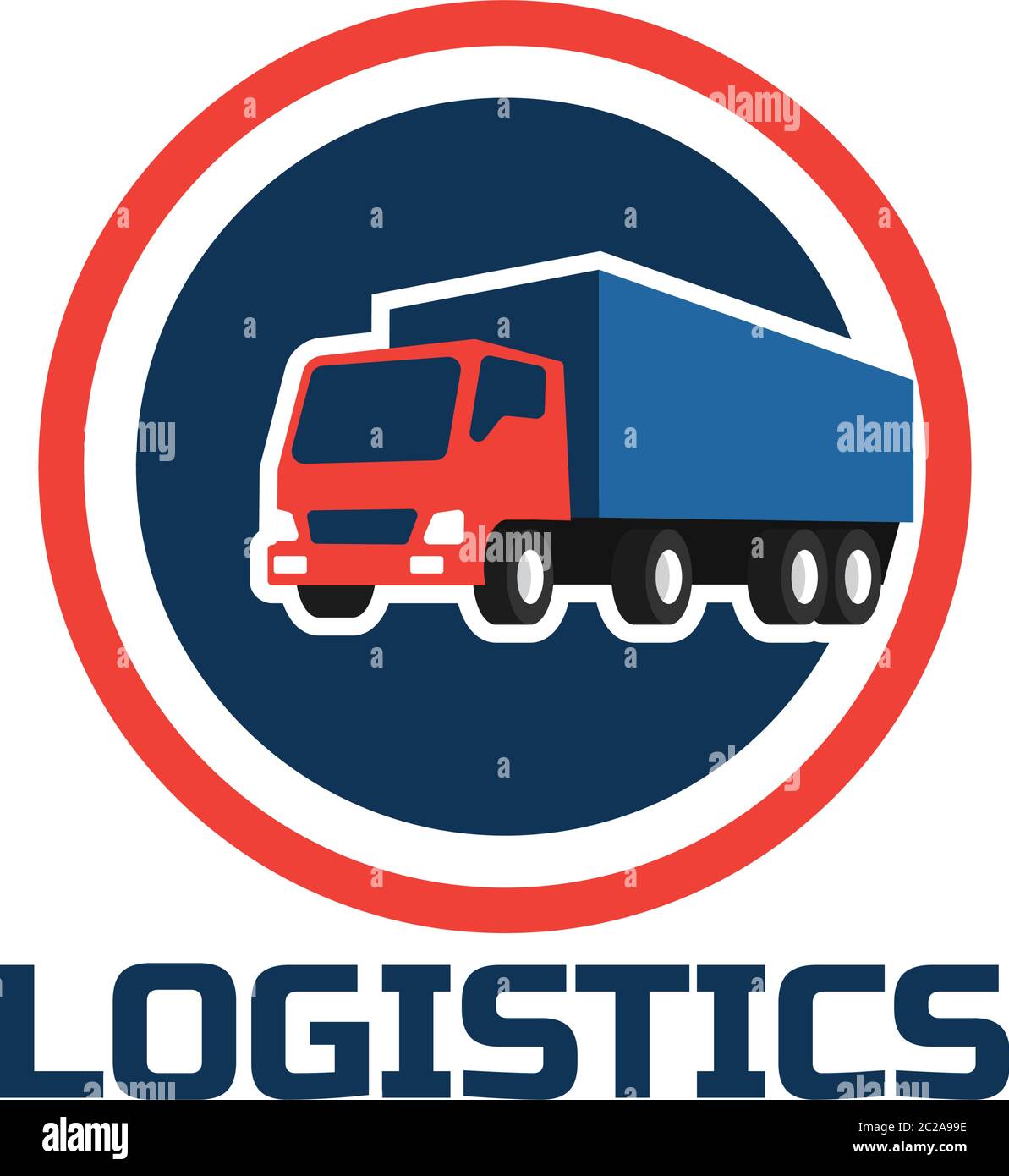 shipping logistics logo, vector illustration Stock Vector Image & Art ...