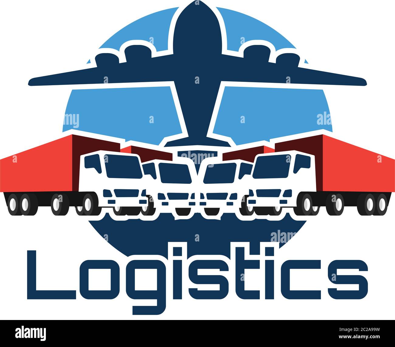 shipping logistics logo, vector illustration Stock Vector Image & Art ...