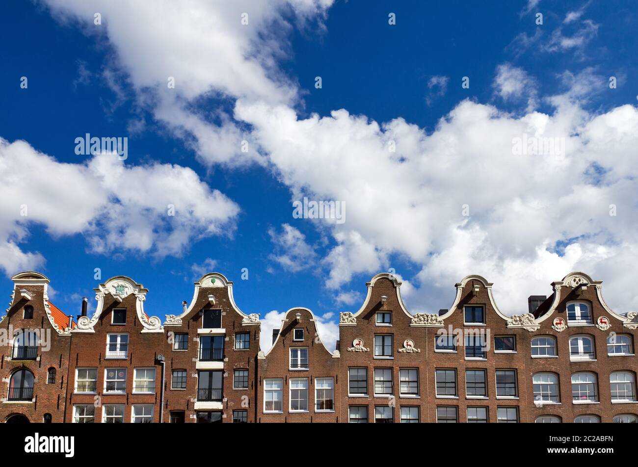 Beautiful cityscape view of Amsterdam, the Netherlands, in summer Stock Photo