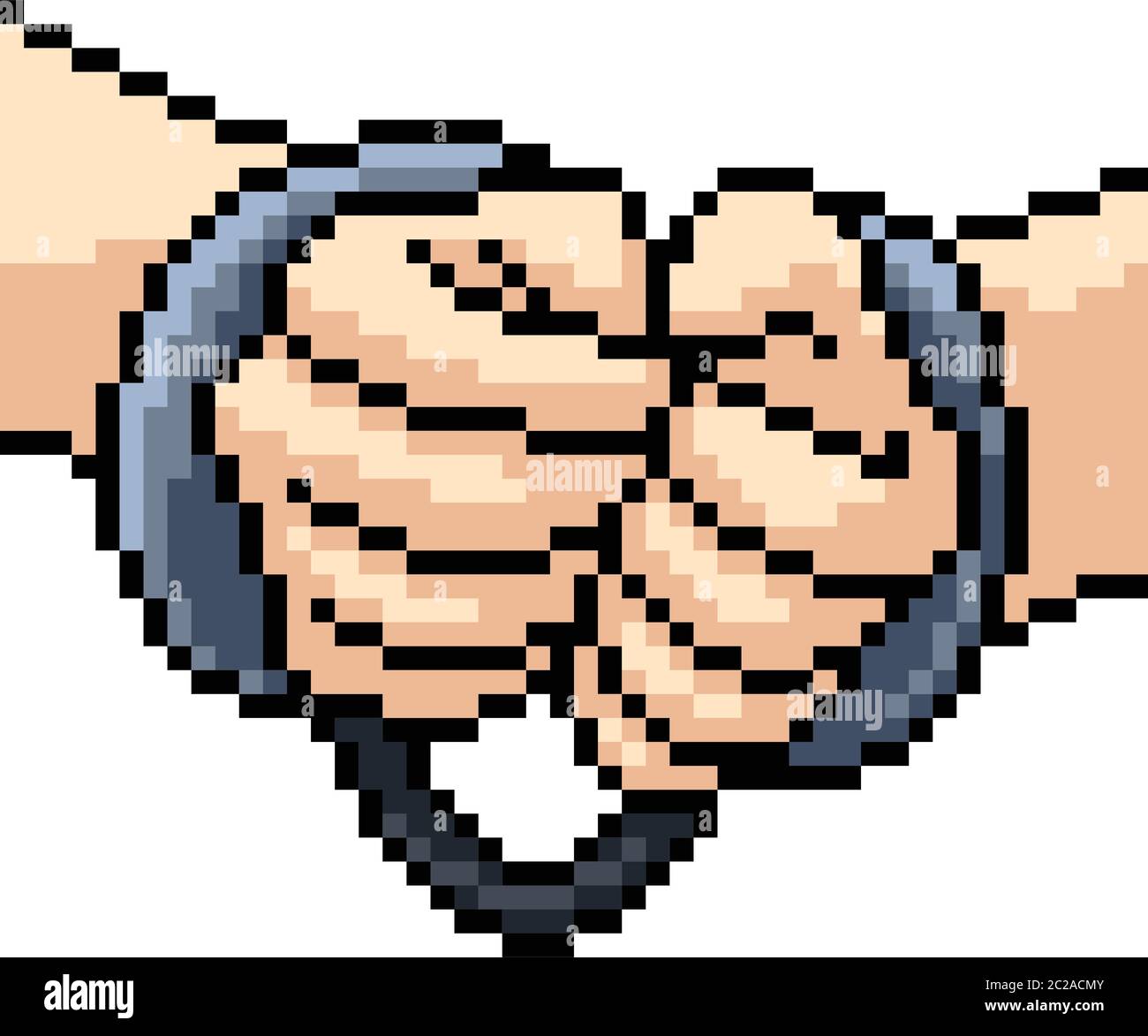 vector pixel art prisoner isolated cartoon Stock Vector Image & Art Alamy