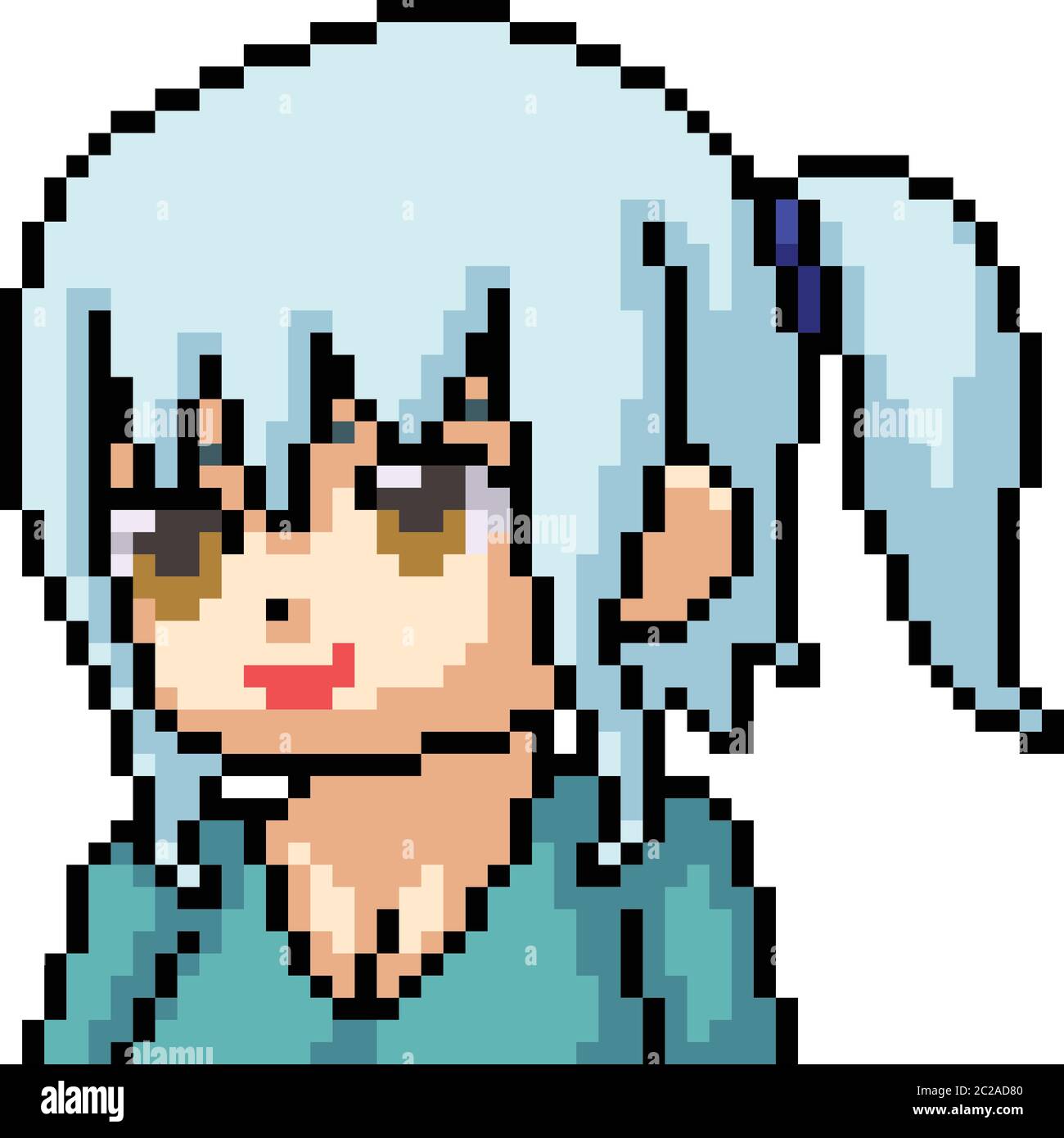 Girl face pixel art hi-res stock photography and images - Page 3 - Alamy