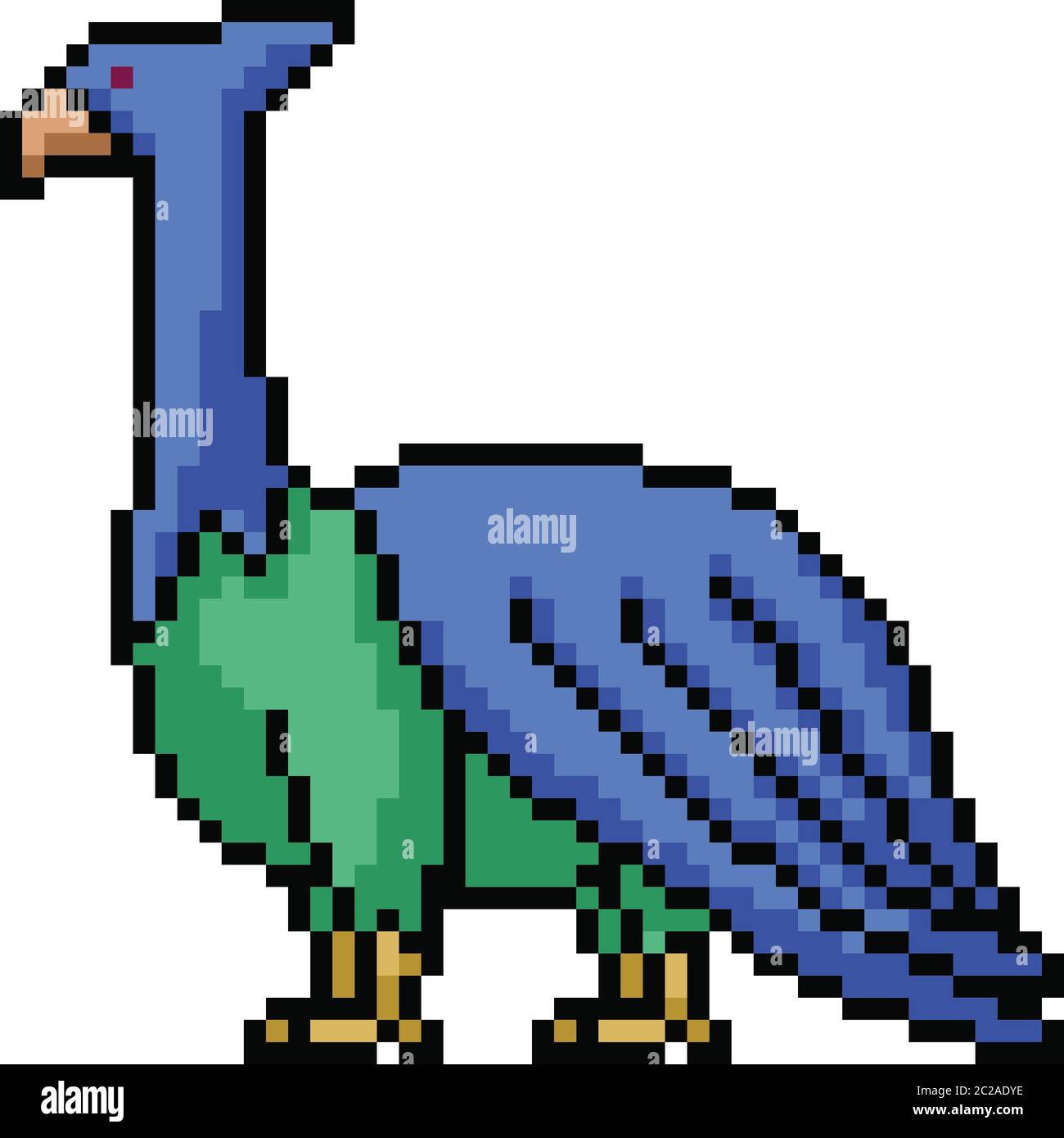 vector pixel art monster fantasy isolated cartoon Stock Vector Image ...