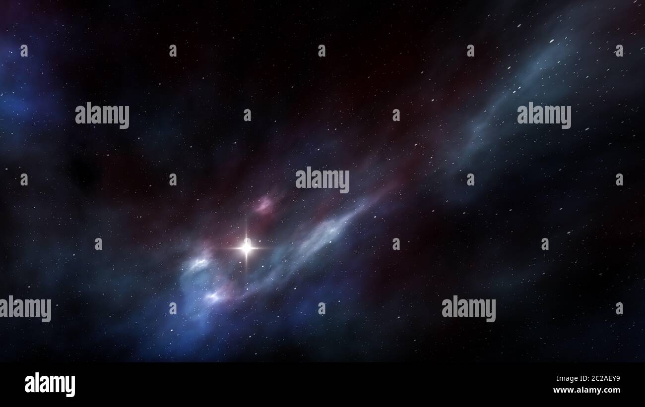night sky with stars and nebula Stock Photo - Alamy