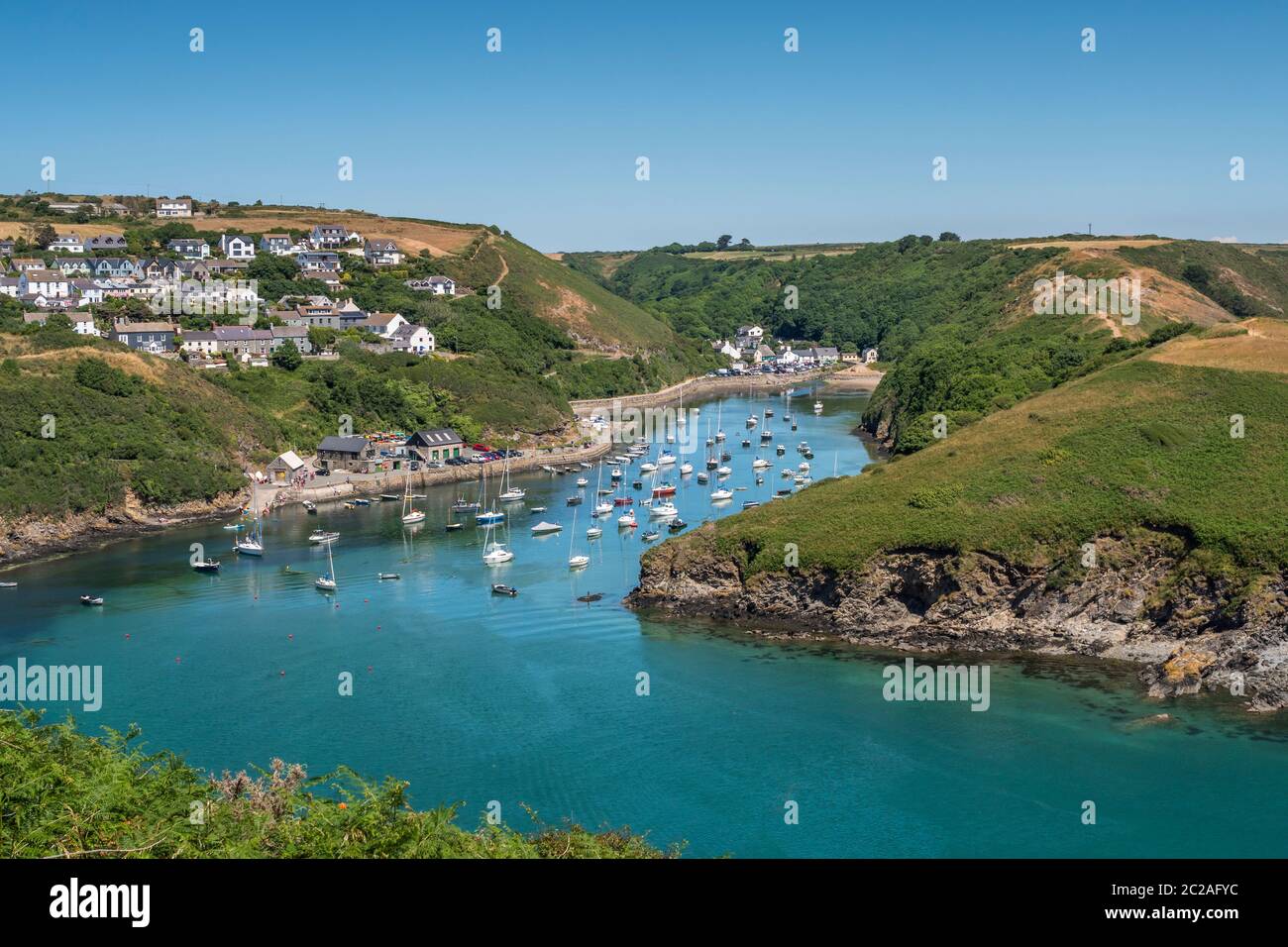 Solva Harbour Solva Haverfordwest Pembrokeshire Wales Stock Photo Alamy