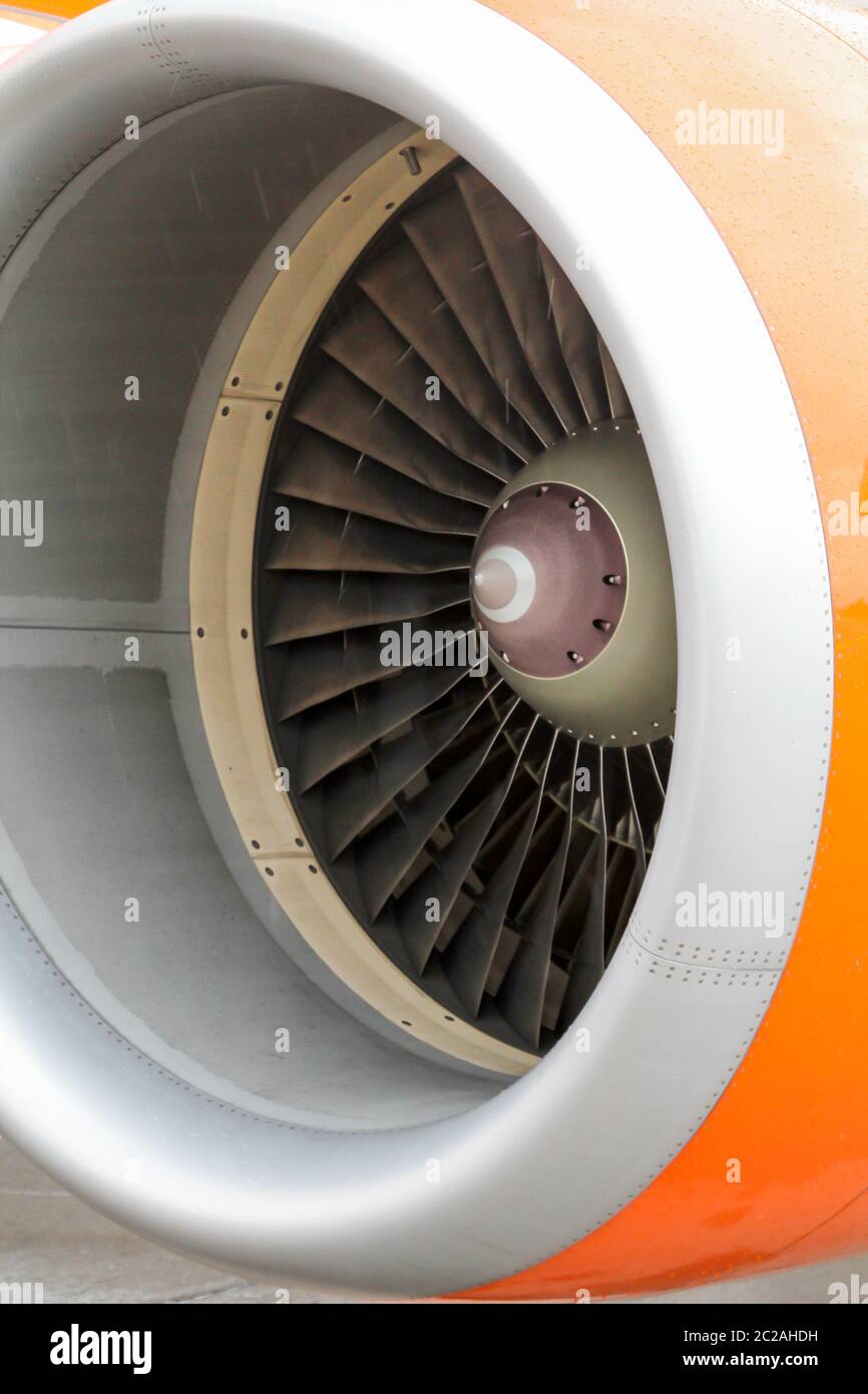 Fan disk of an aircraft engine Stock Photo Alamy
