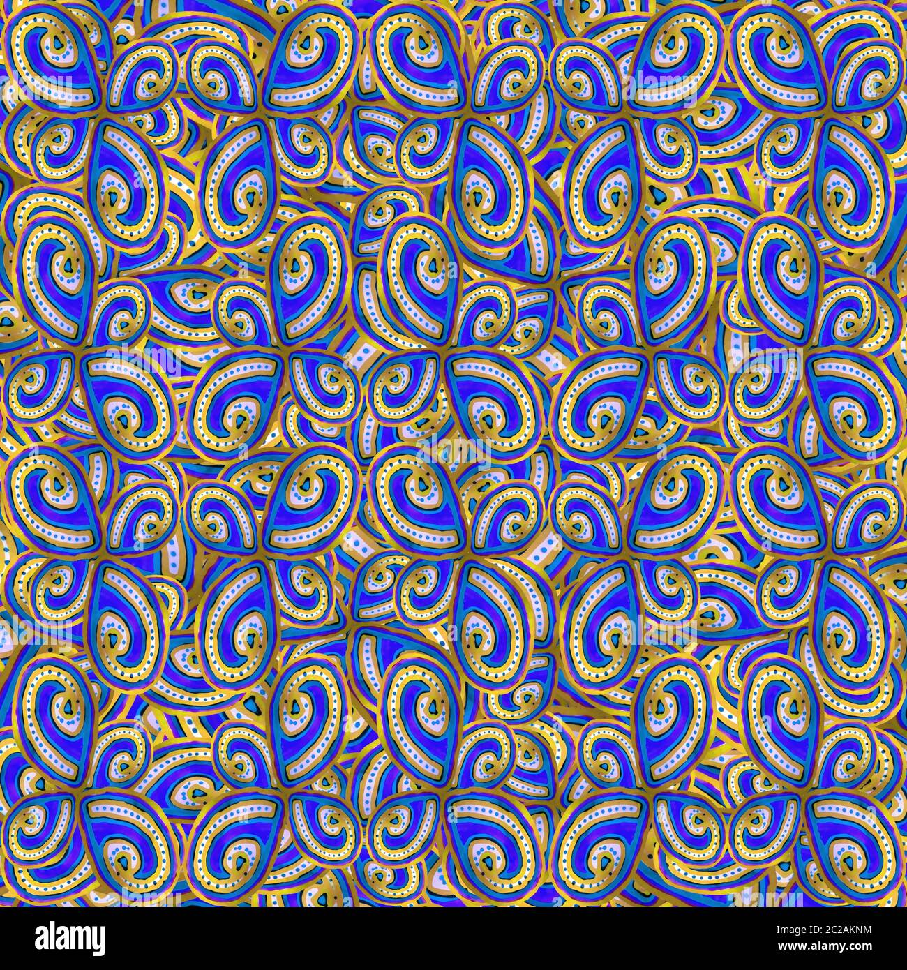 Luxury Oriental Ornate Seamless Pattern Stock Photo