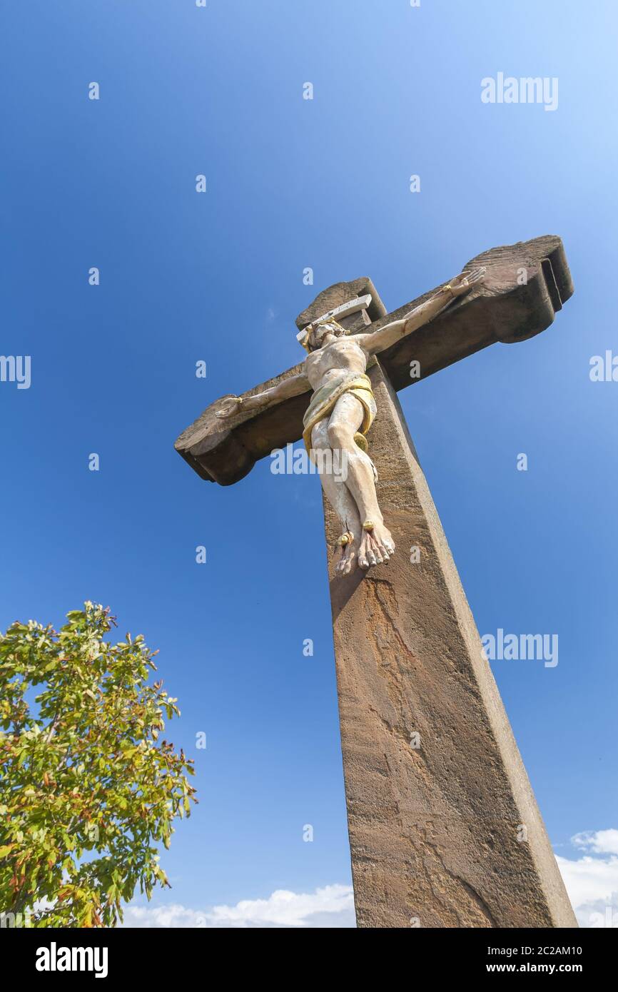 Corridor cross against sky Stock Photo