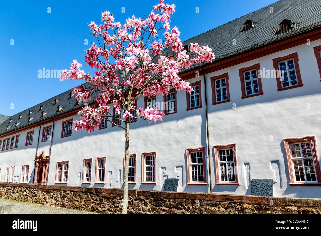 Kloster Eberbach, near Eltville am Rhein - Mystic heritage of the Cistercian monks in Rheingau, Hesse, Germany Stock Photo