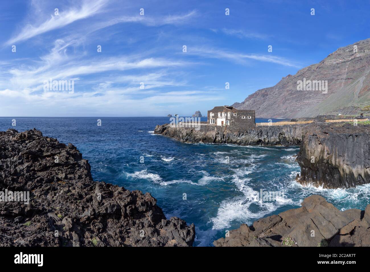 El Hierro - The smallest hotel Punta Grande in Las Puntas Stock Photo -  Alamy