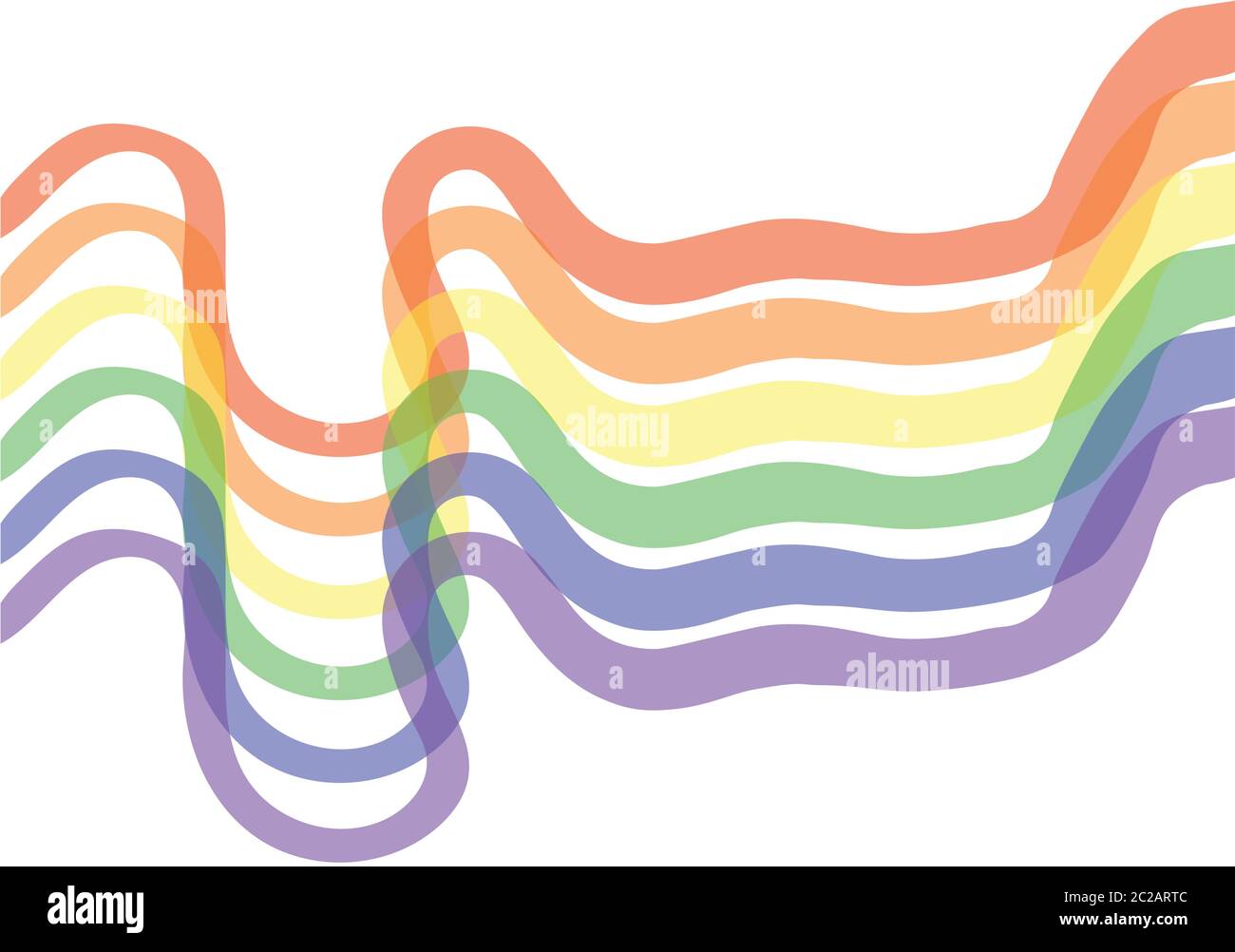River thames pride colours pattern, London birdseye view vector Stock Vector