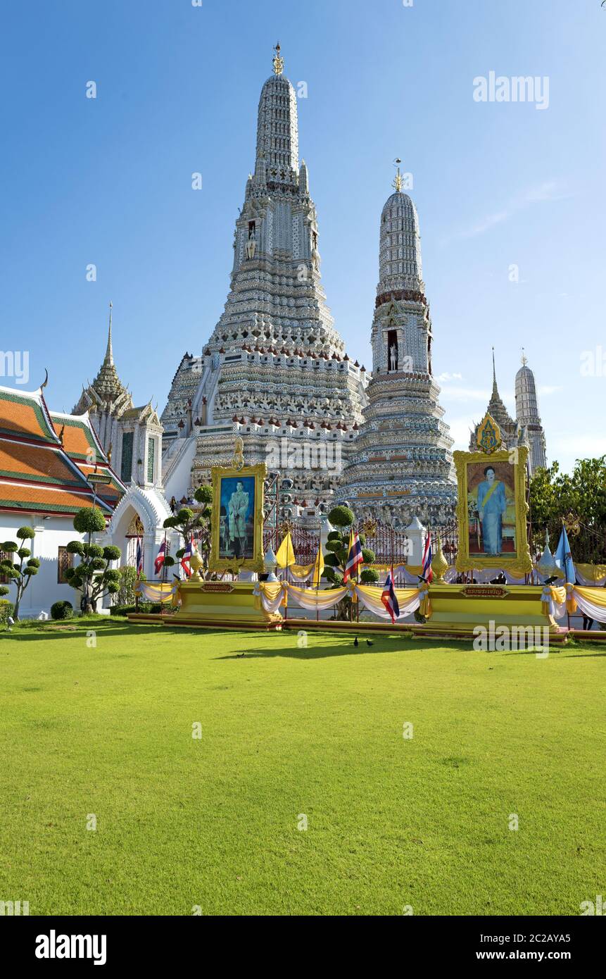 Wat Arun buddhist temple in Bangkok. Stock Photo