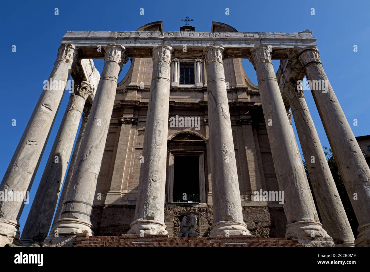 Roman forum archeological site, in Rome, Italy Stock Photo